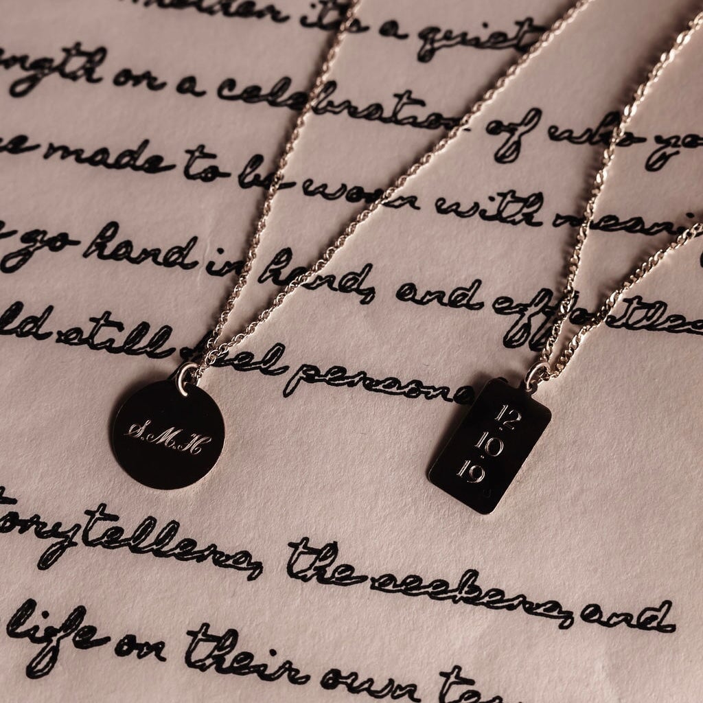 Engravable Dog Tag Charm