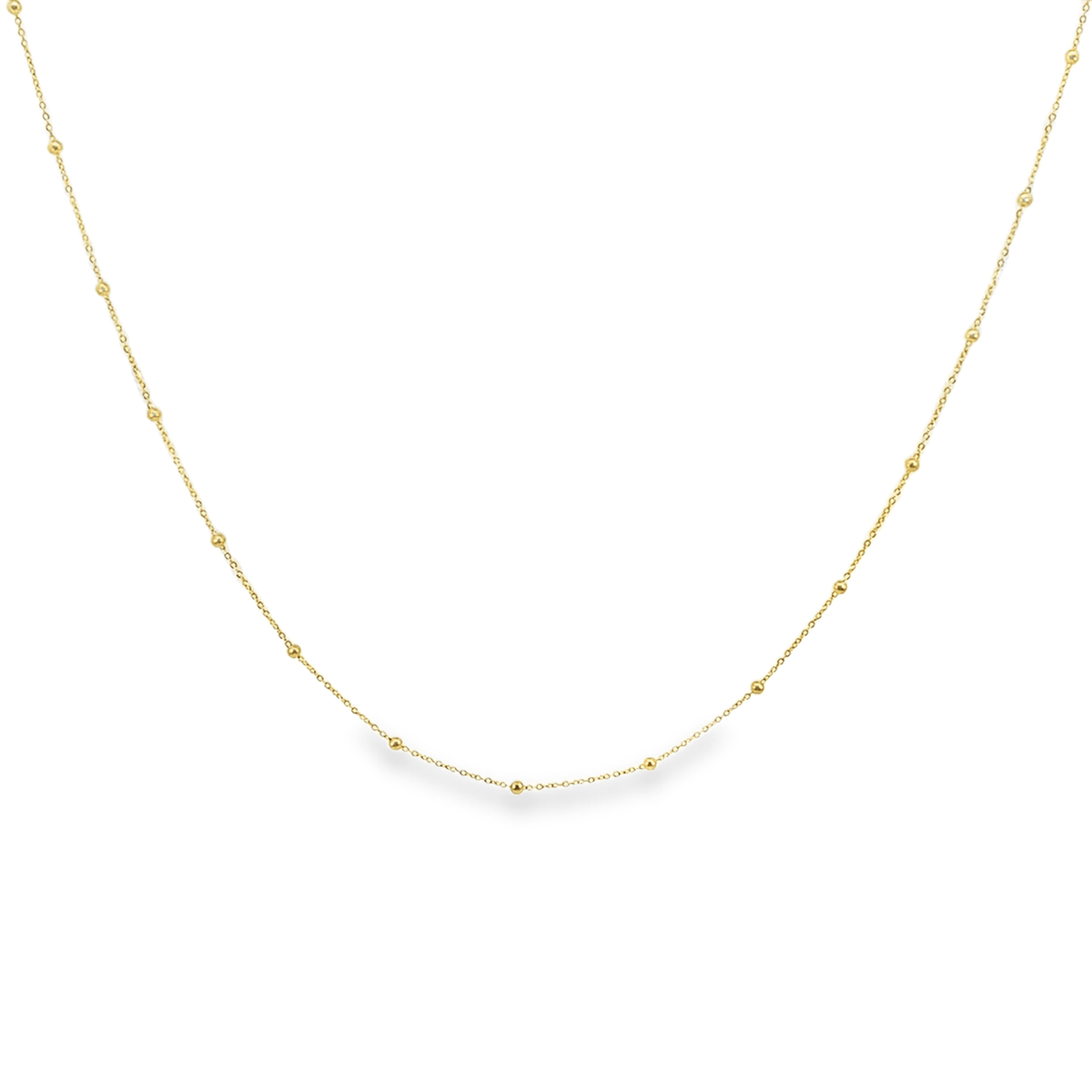 14k gold thin necklace