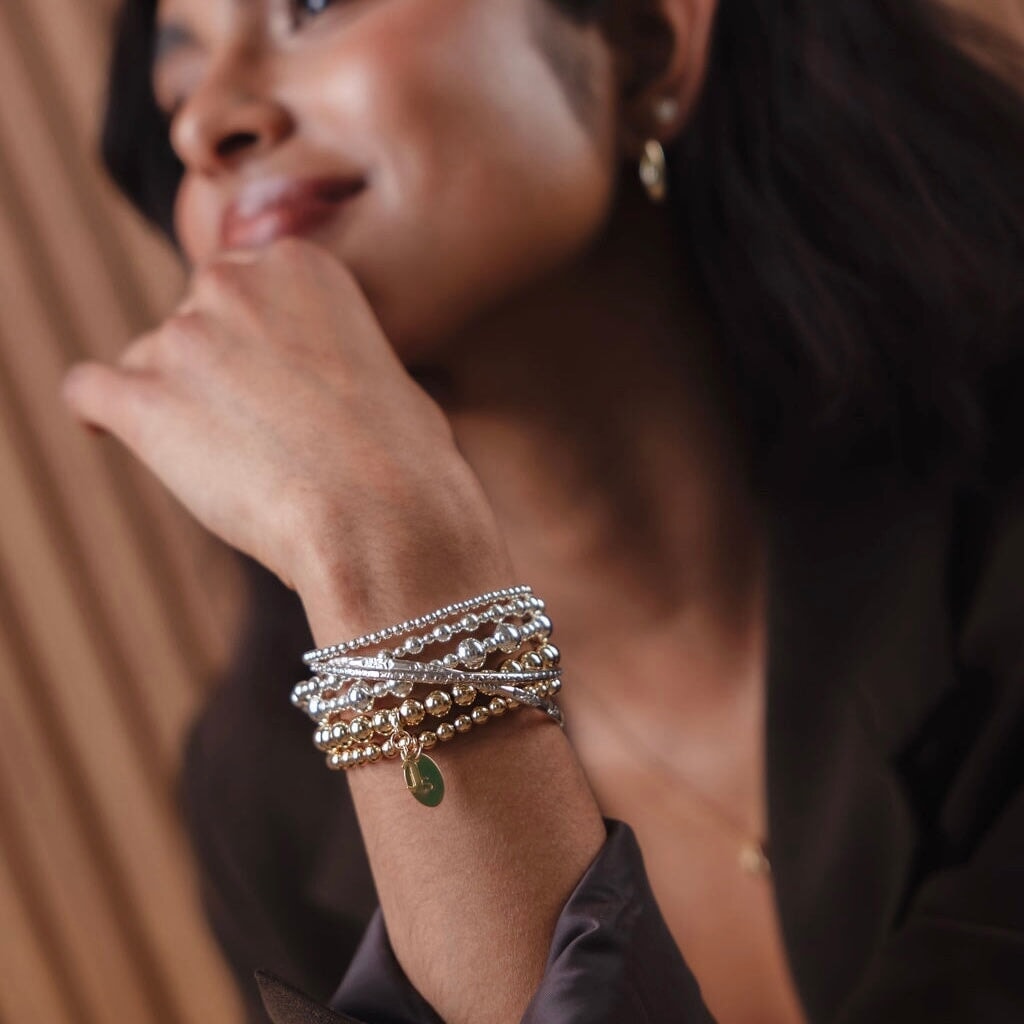 Mixed Bead Ball Bracelet