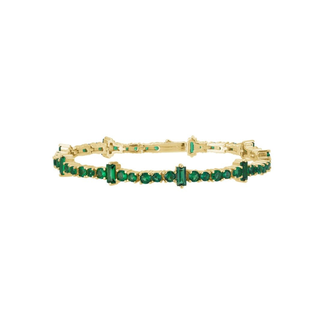 Emerald Green Tennis Bracelet