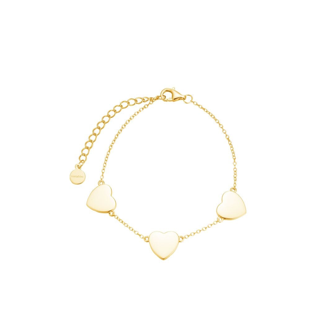 Ava Triple Heart Bracelet