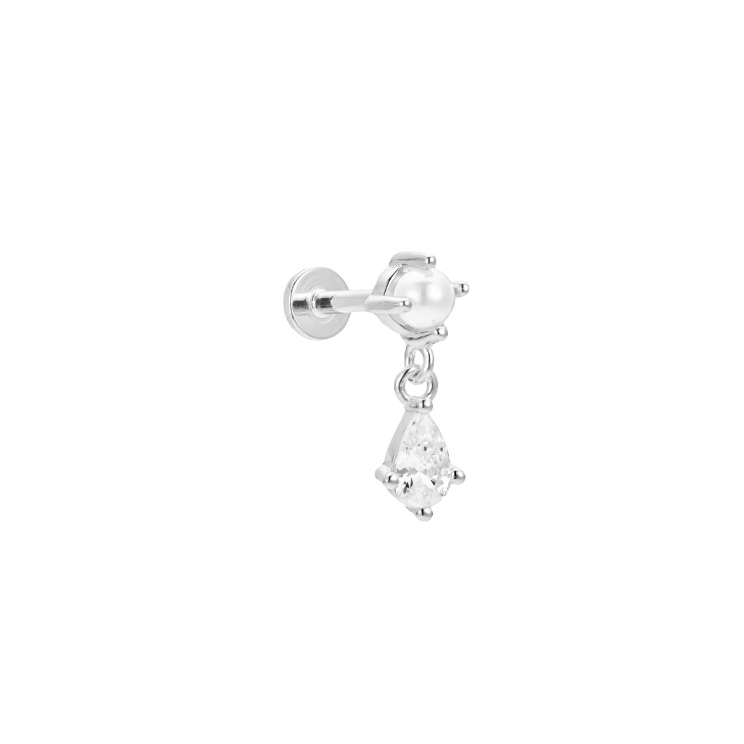 Pearl Flat Back Single Studs