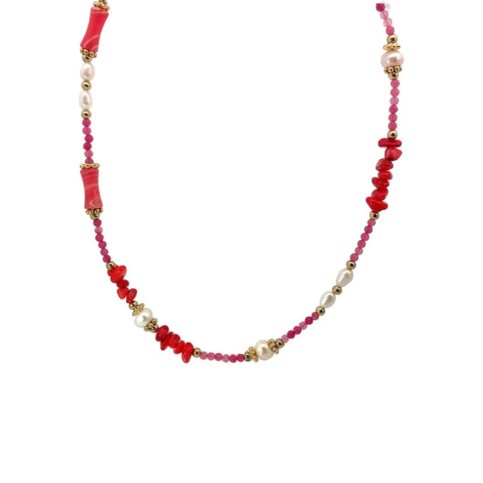 Pink Bead Necklace