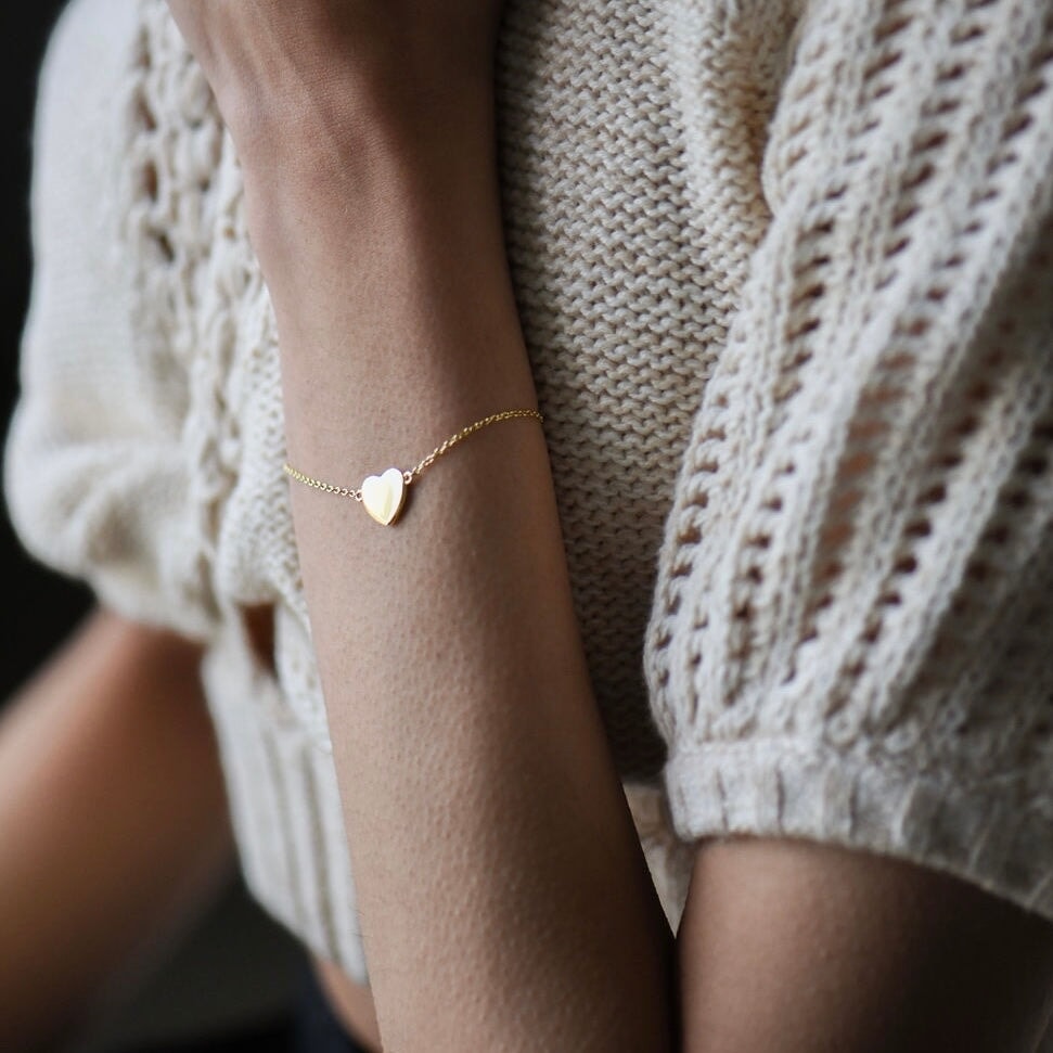 Ava Delicate Heart Bracelet