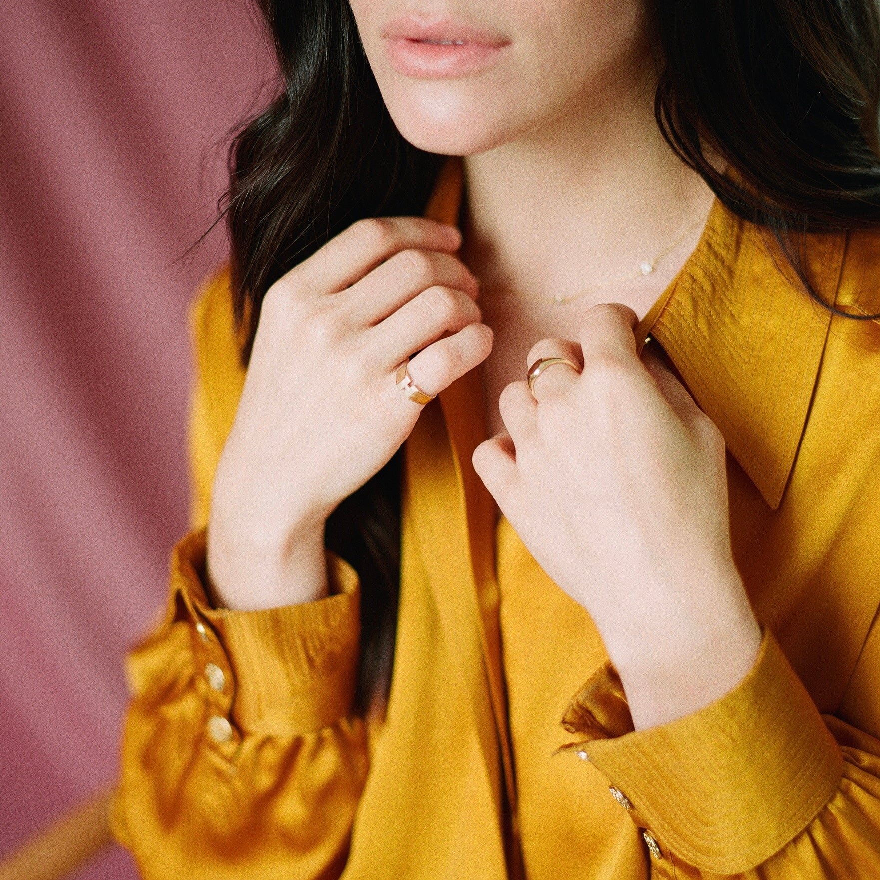 10K Gold Michelle Initial Ring