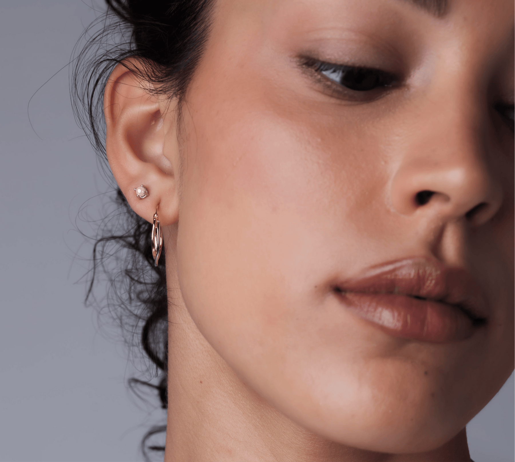Pearl Flat Back Single Studs