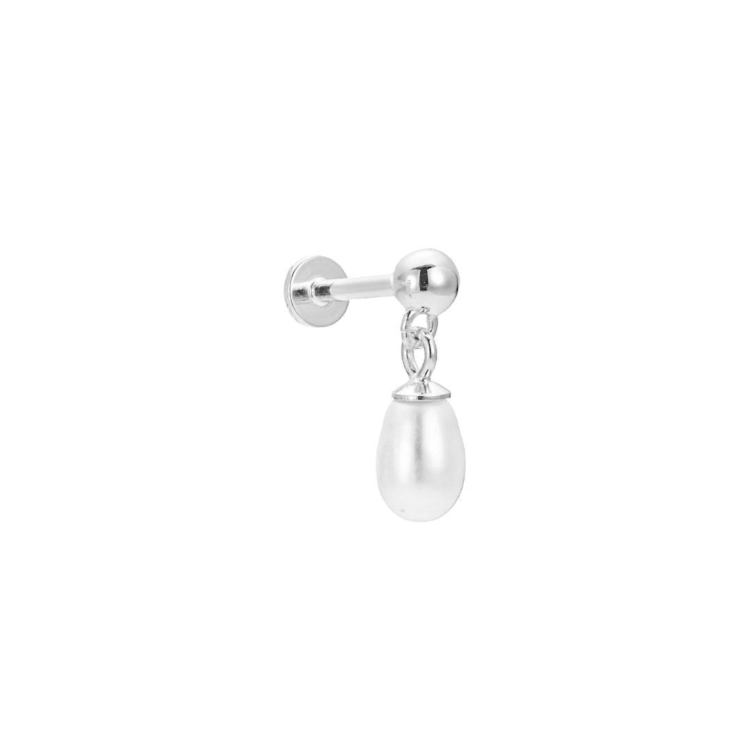 Pearl Flat Back Single Studs