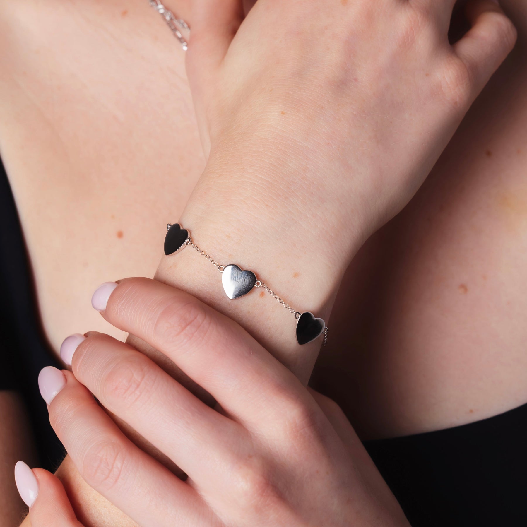 Ava Triple Heart Bracelet