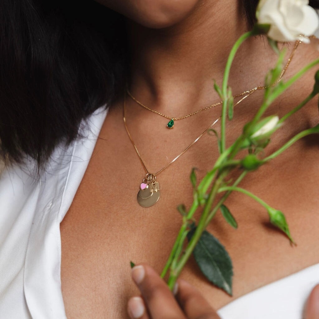 14K Gold Initial Charm