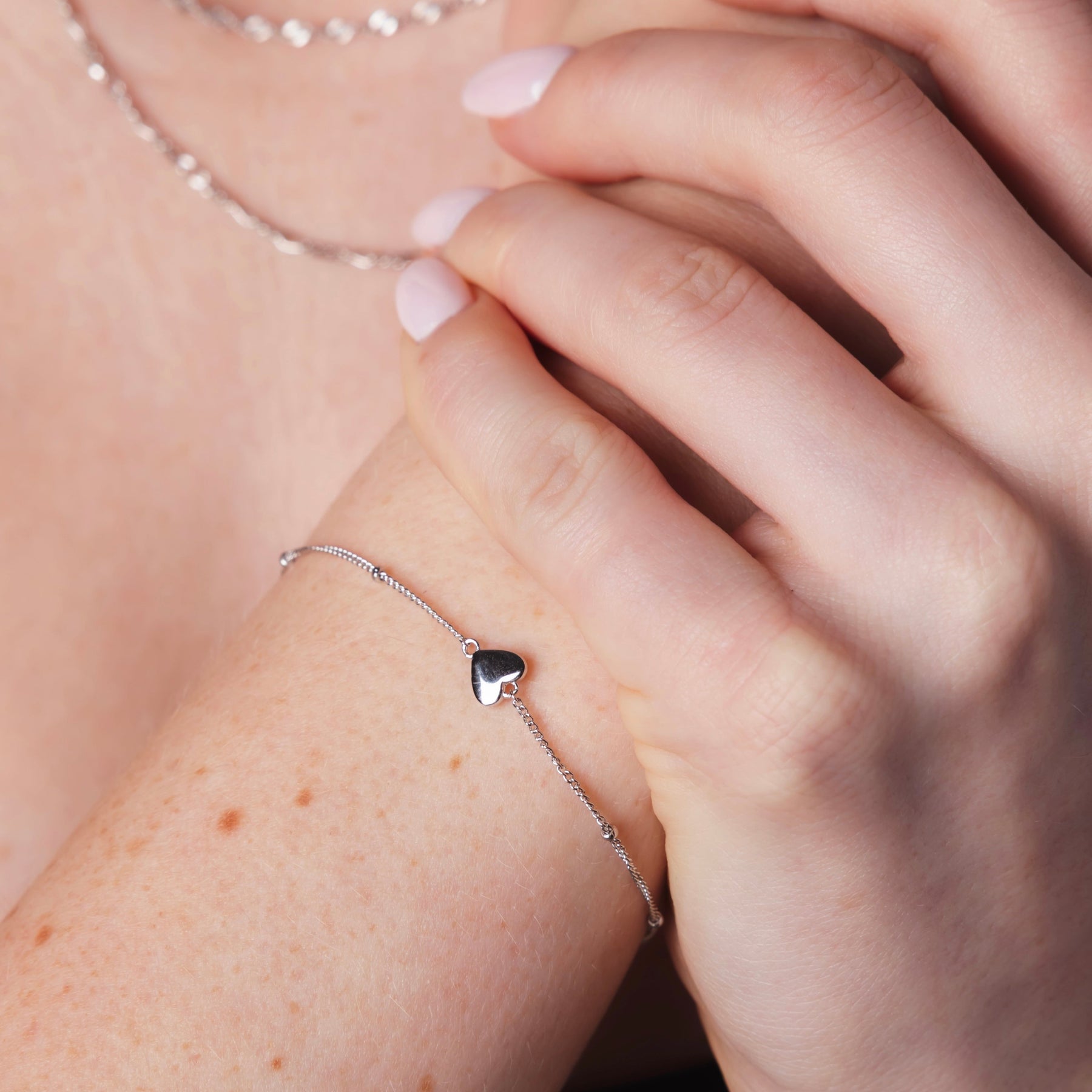 Sideway Mini Heart Bracelet