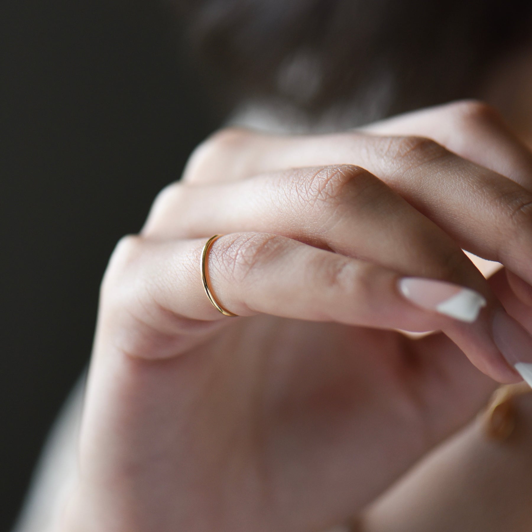 10K Gold Ginny Thin Band Ring