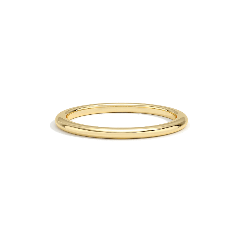 10K Gold Ginny Thin Band Ring 4 10K Yellow Gold