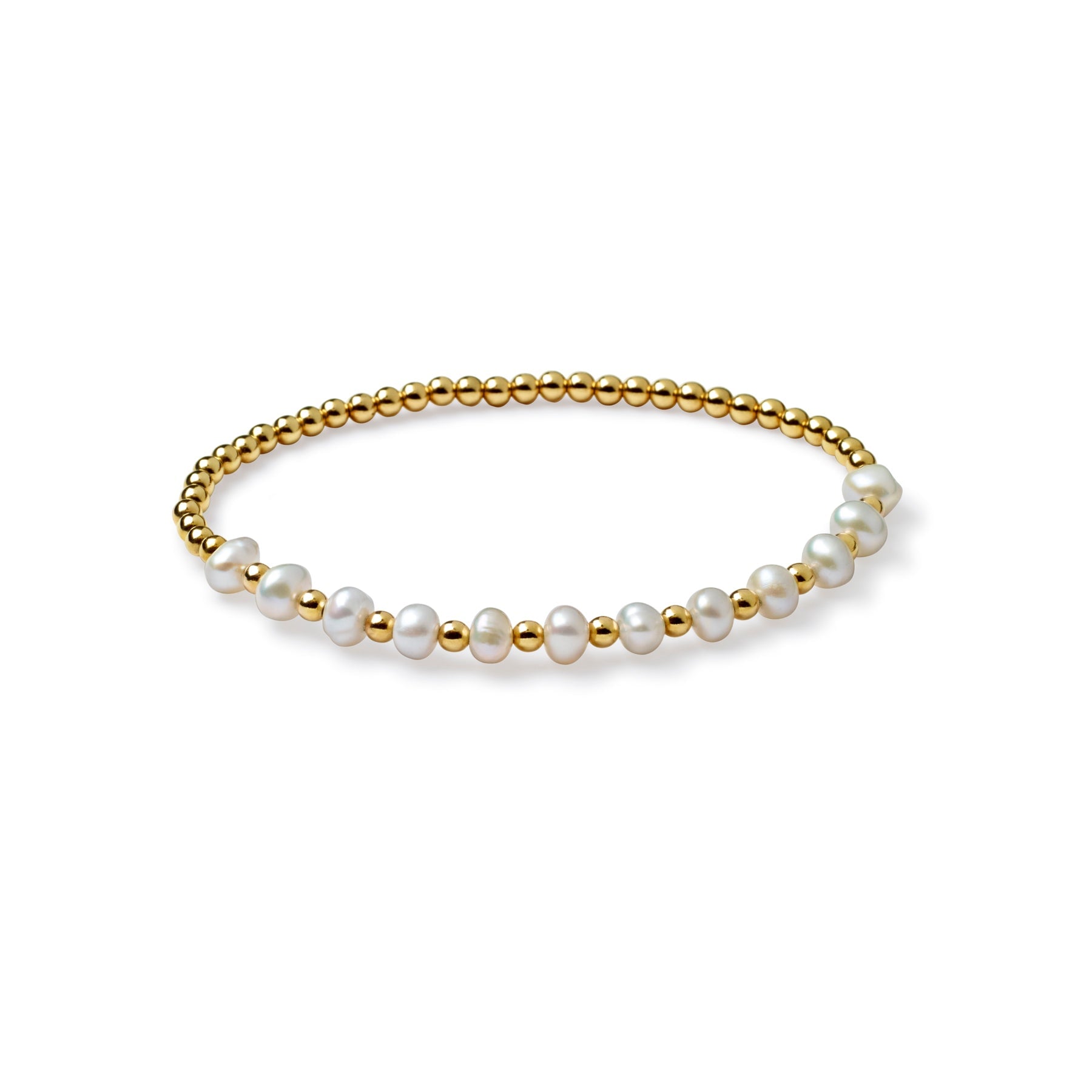 Bead Pearl Row Bracelet
