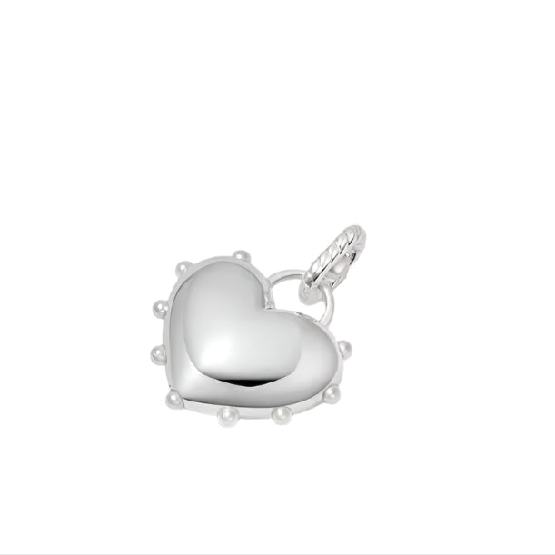 Pearl Studded Heart Charm
