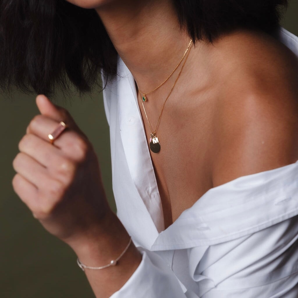 14K Gold Initial Charm