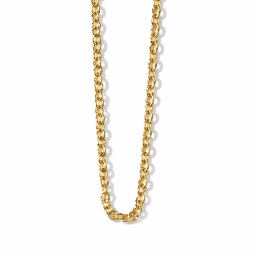 10k 24" Rolo Charm Chain
