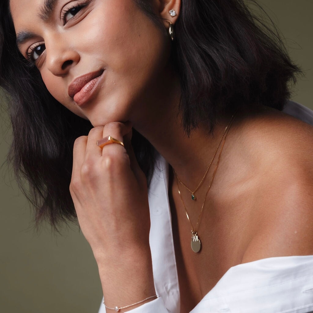 14K Gold Initial Charm