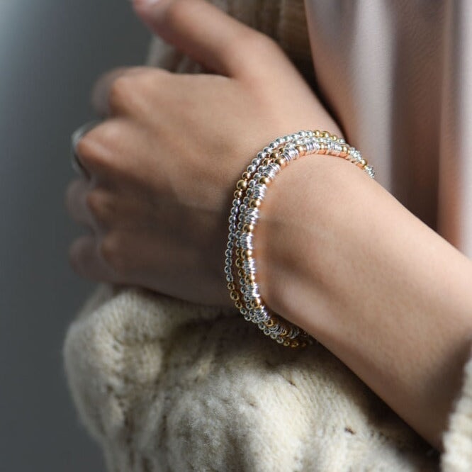 Erin Mixed Metal Bead Bracelet