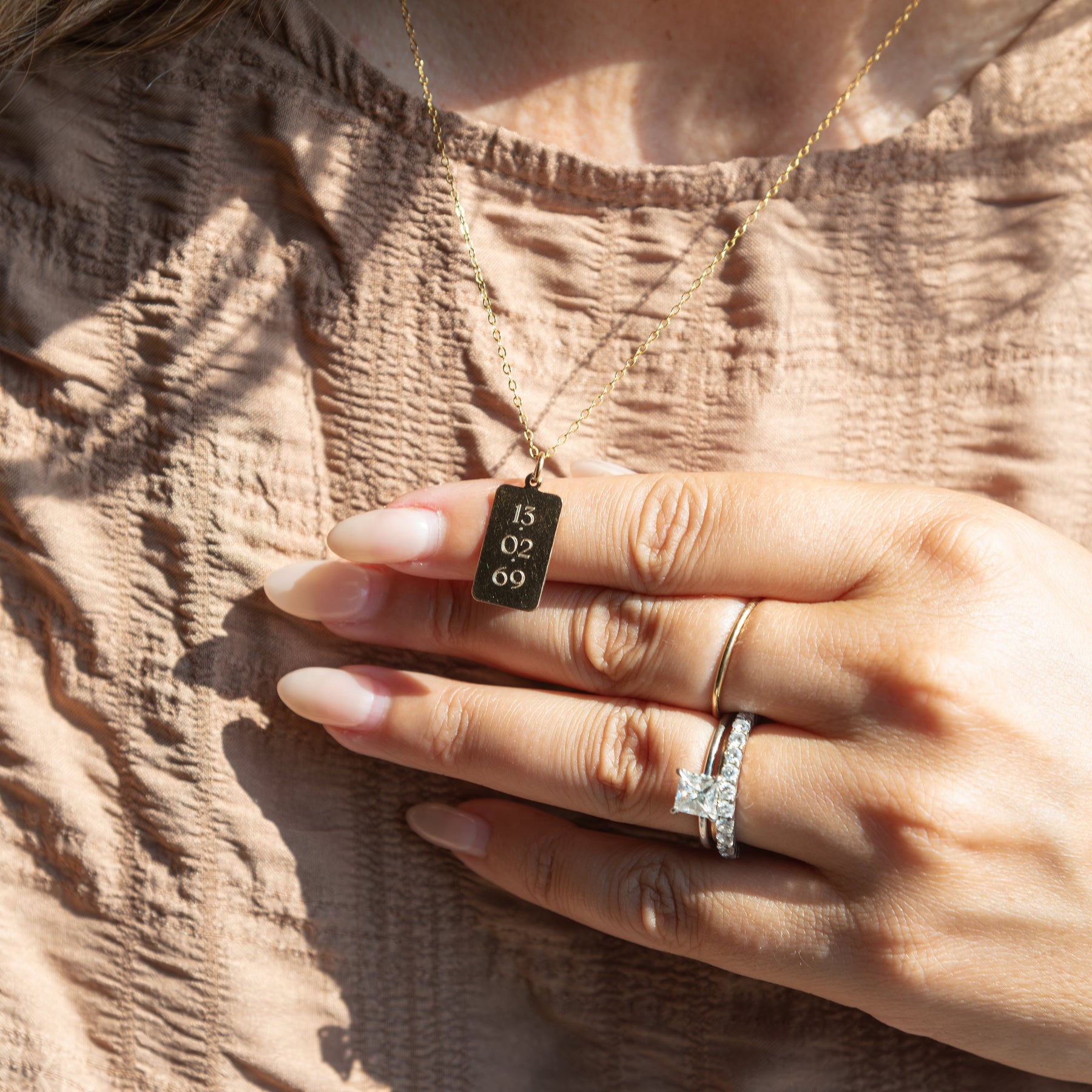 Engravable Dog Tag Charm