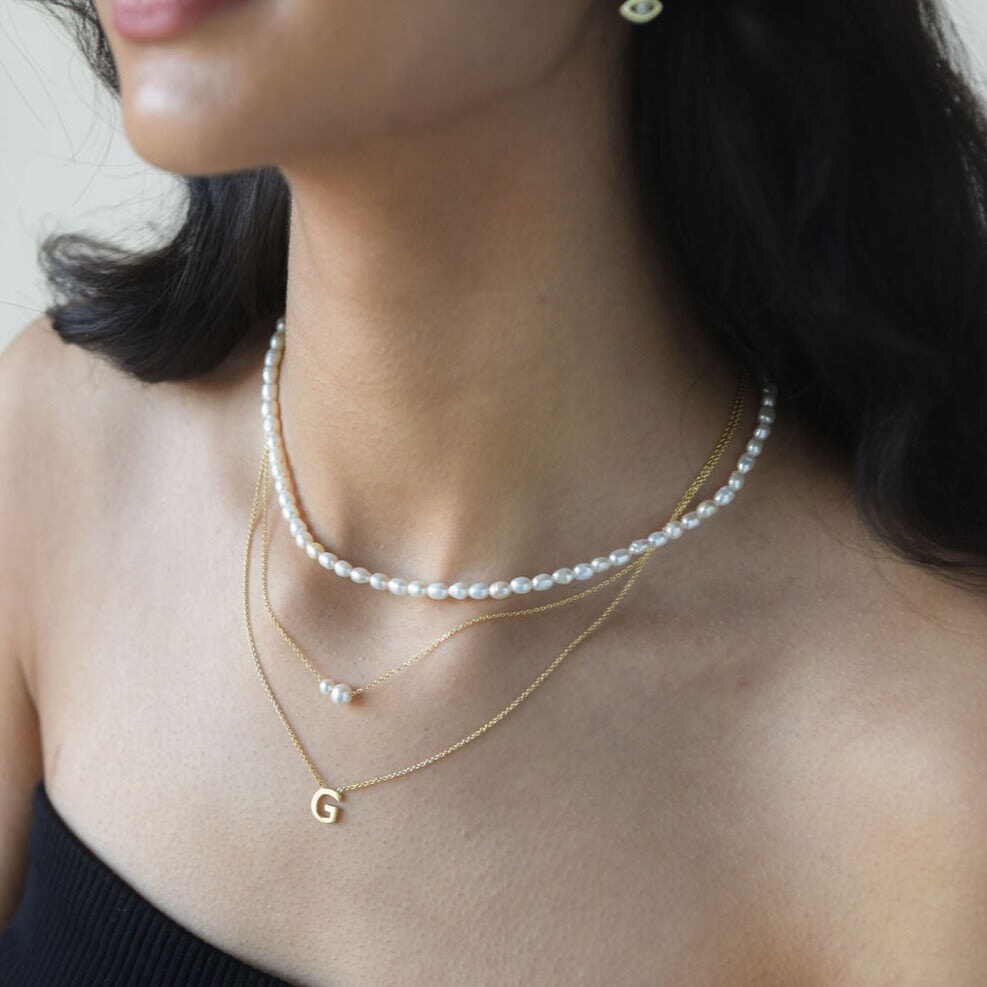 Petra Double Pearl Necklace