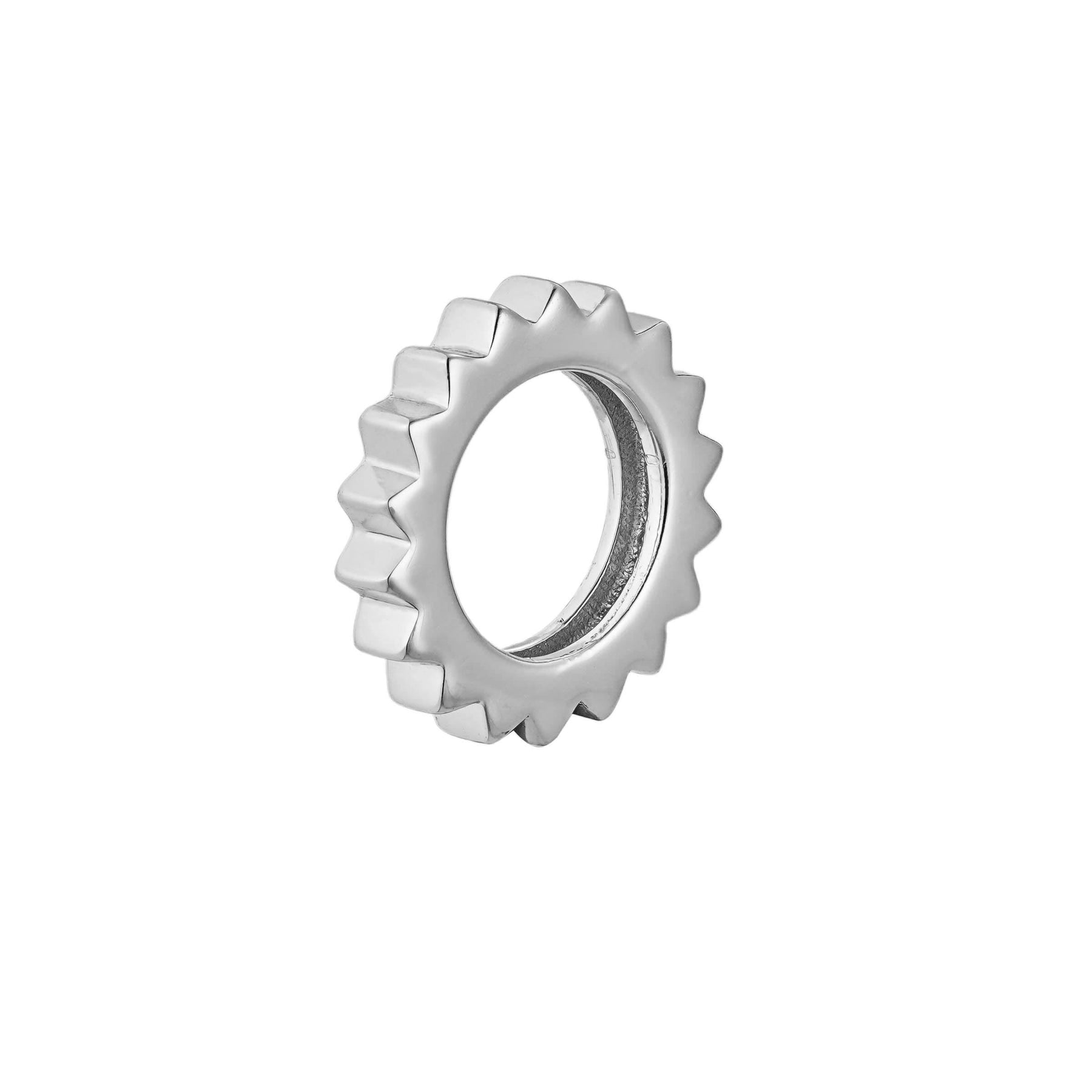 Fluted Single Hoop Charm