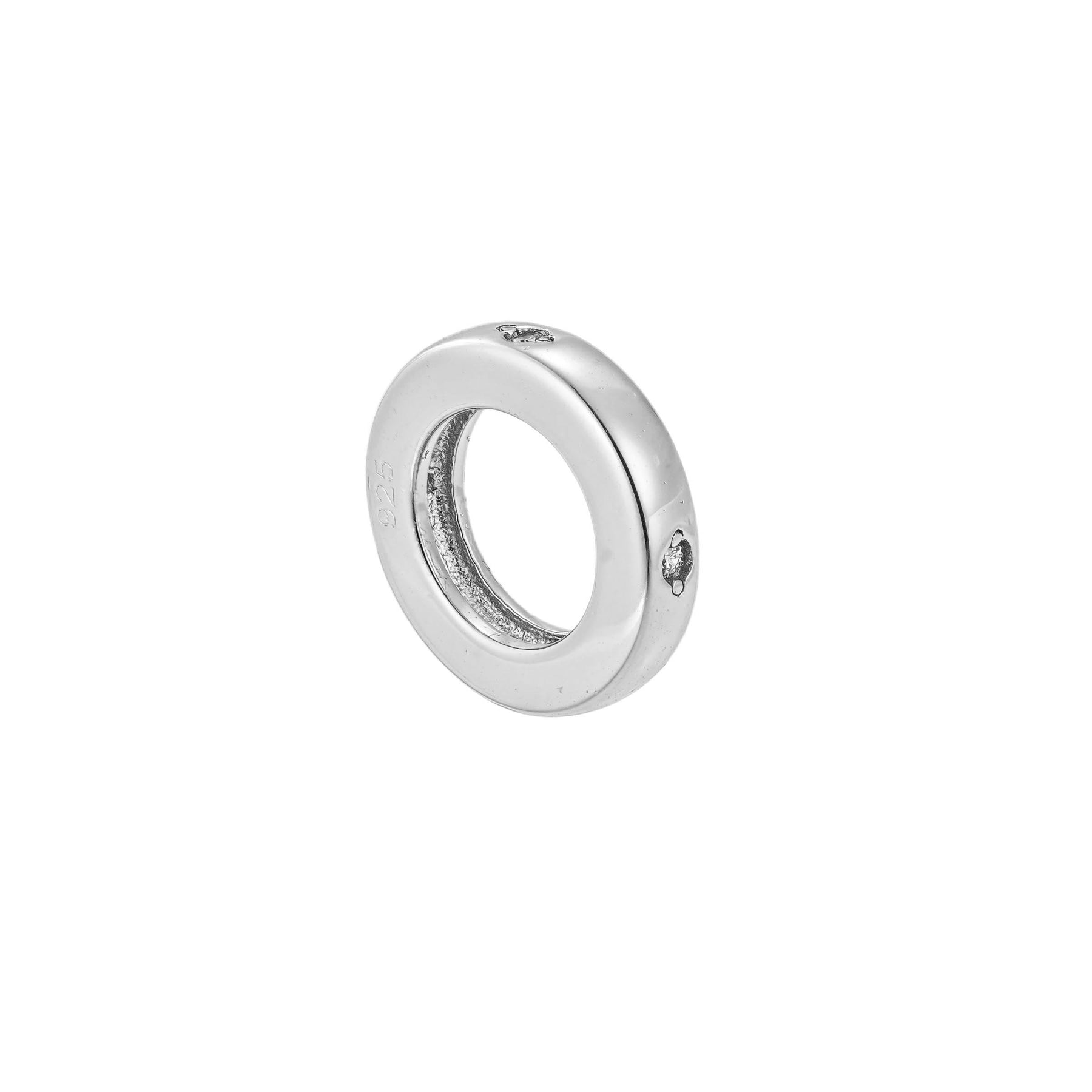 Flush Set Single Hoop Charm