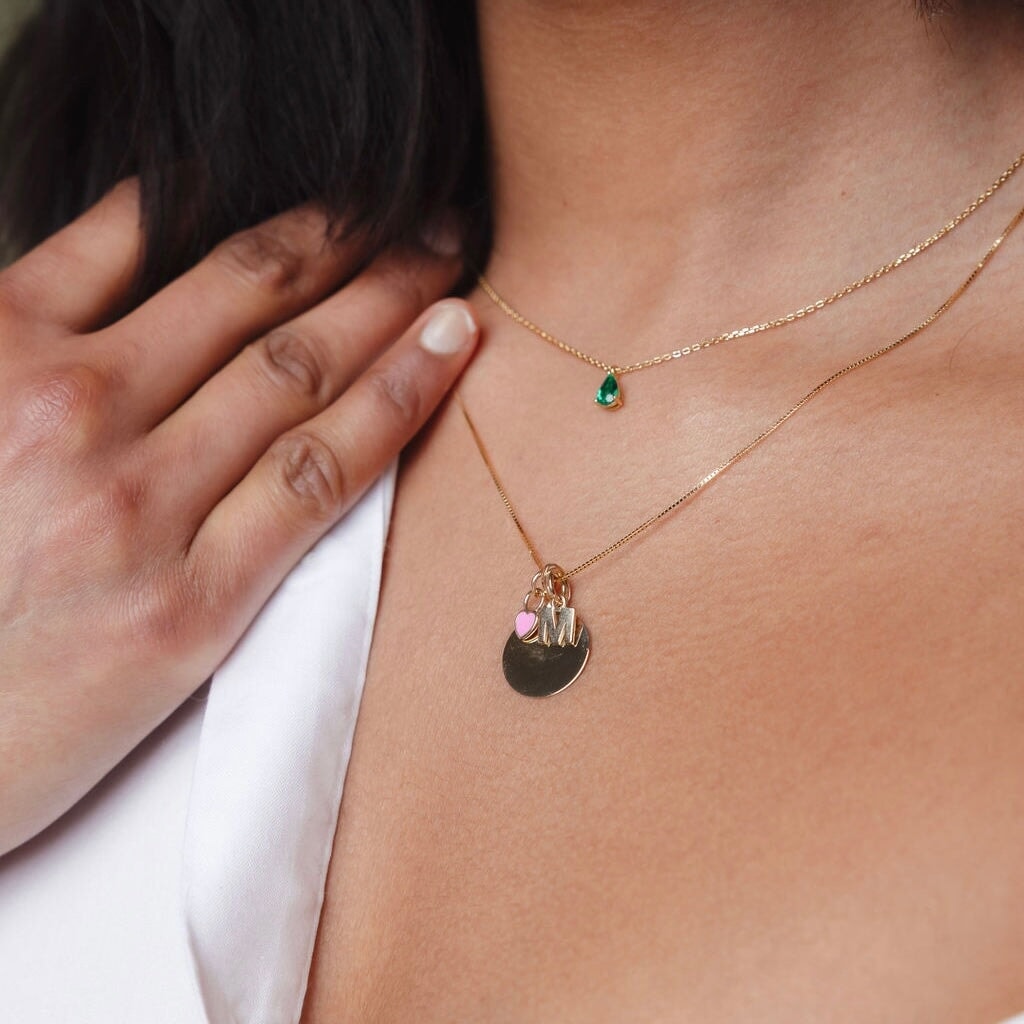 14K Gold Initial Charm