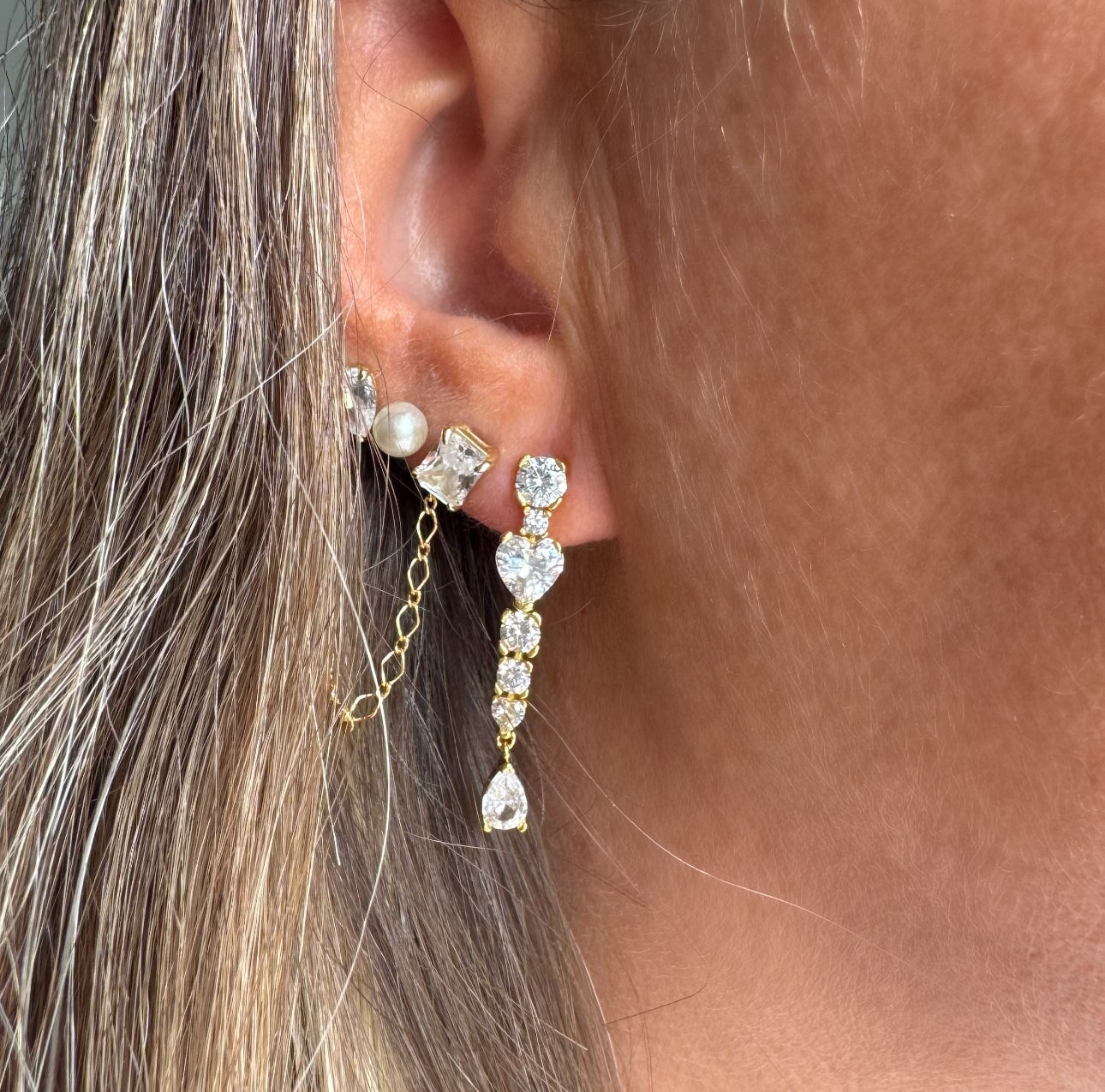 Pear Drop Statement Earrings