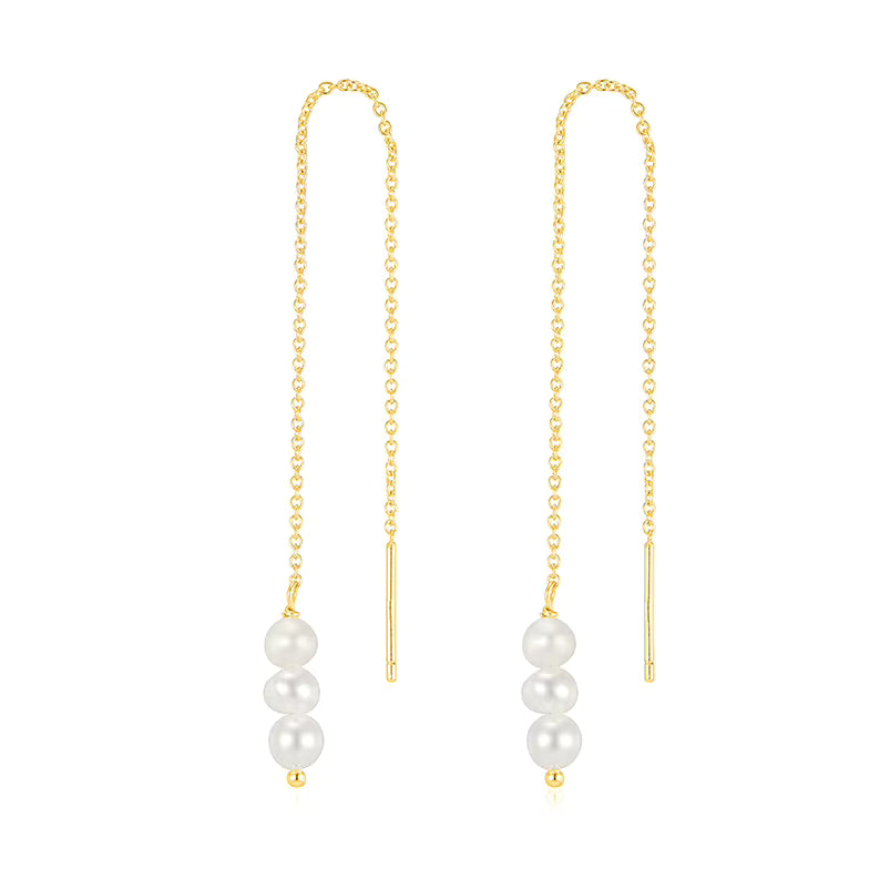 Pearl Threader Earrings