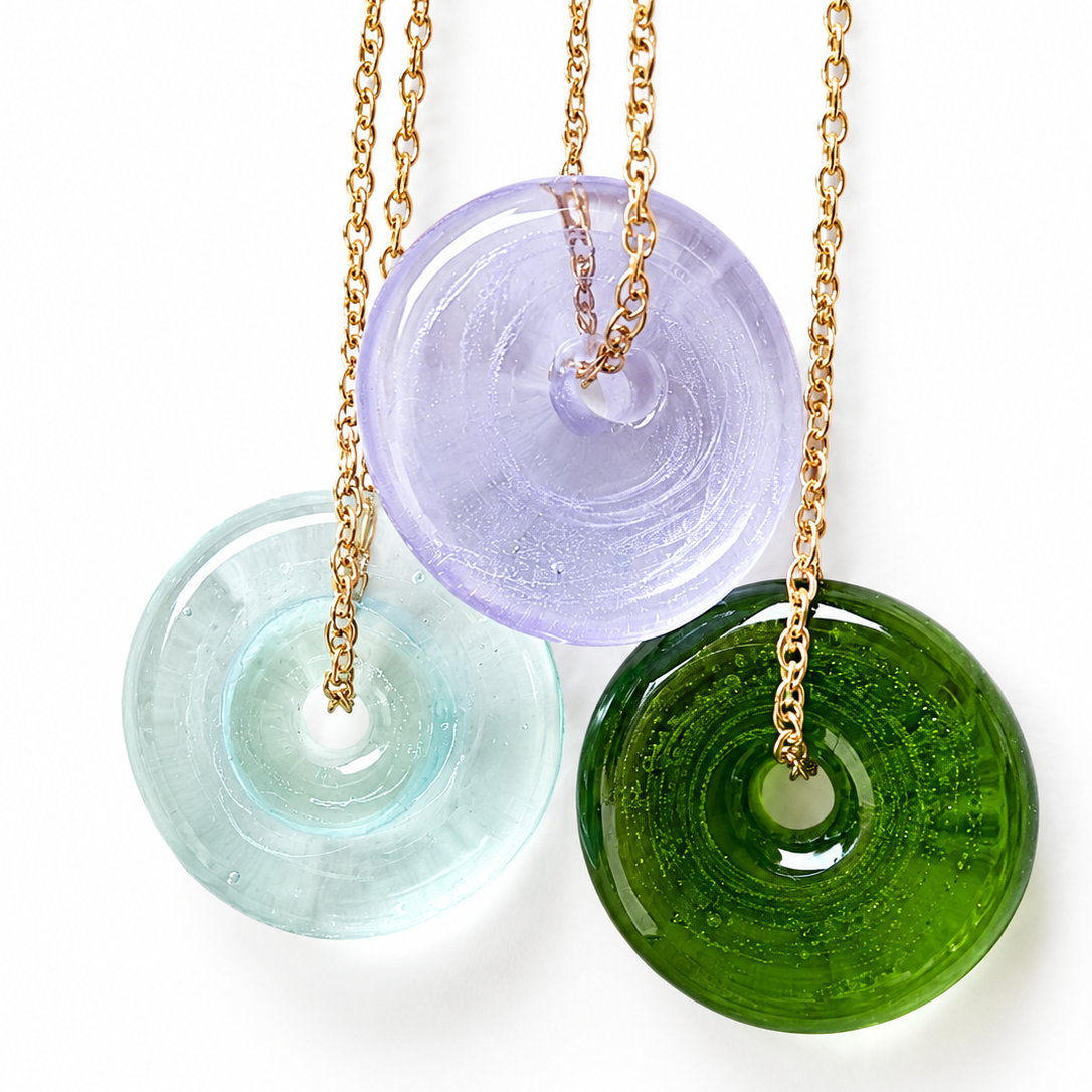 Hand-Torched Glass Beads Necklace