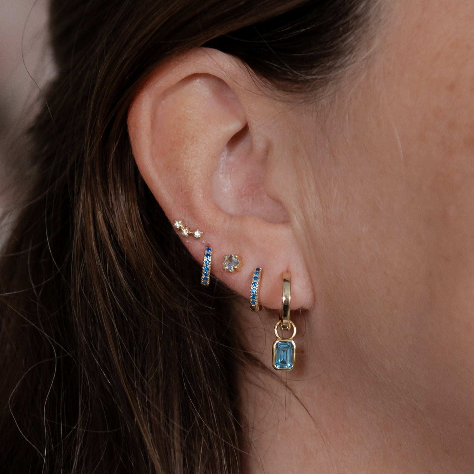 Meg Triple Star Studs