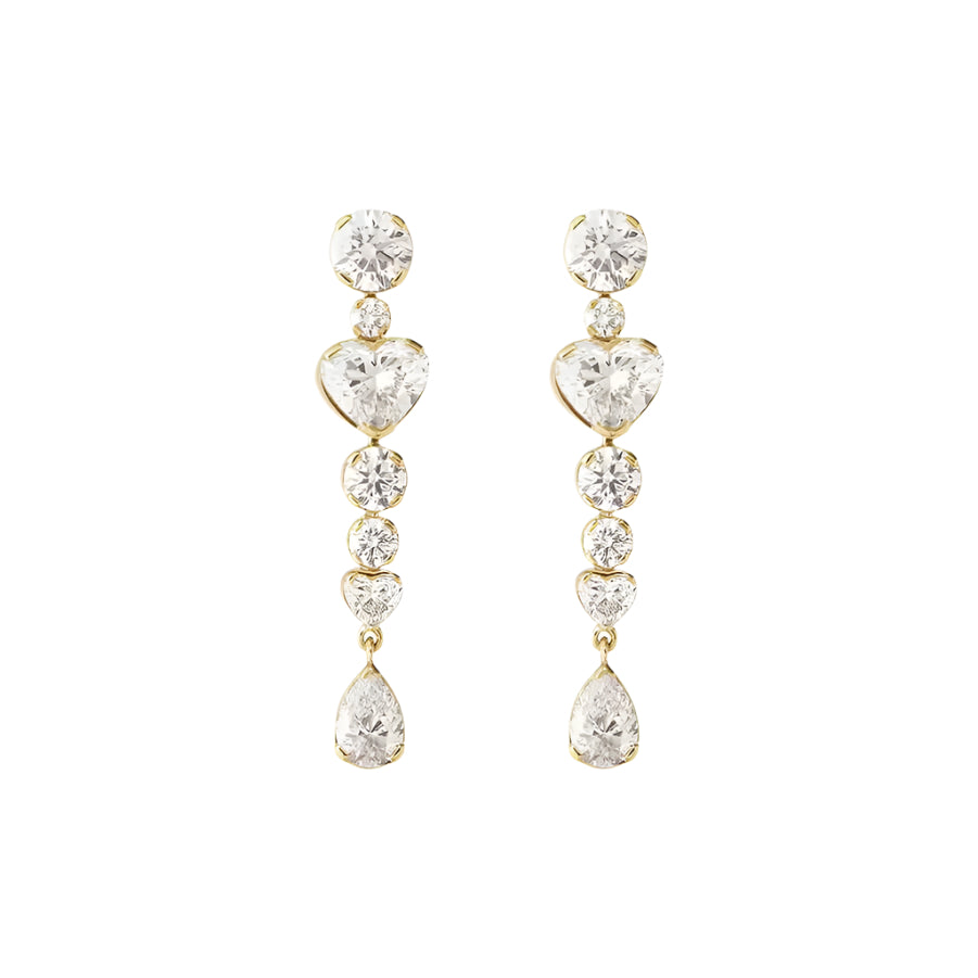 Pear Drop Statement Earrings