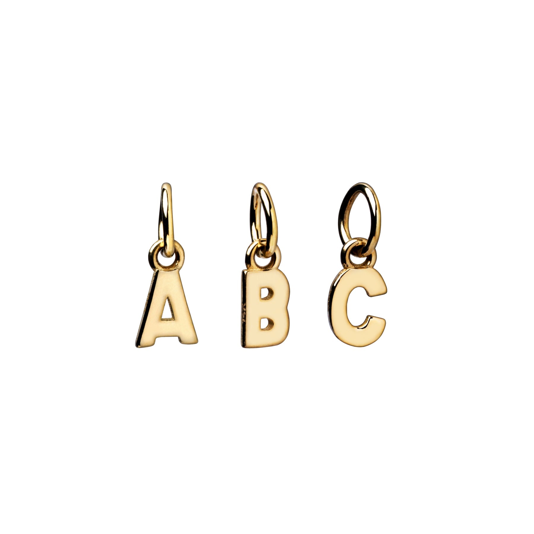 14K Gold Letter Charm