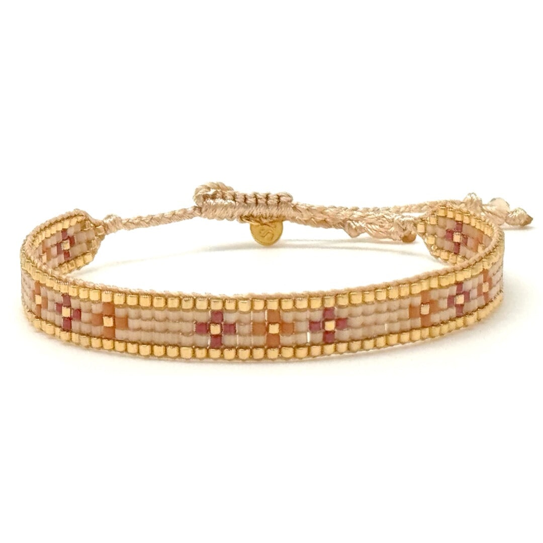 Colourful Woven Bead Bracelet