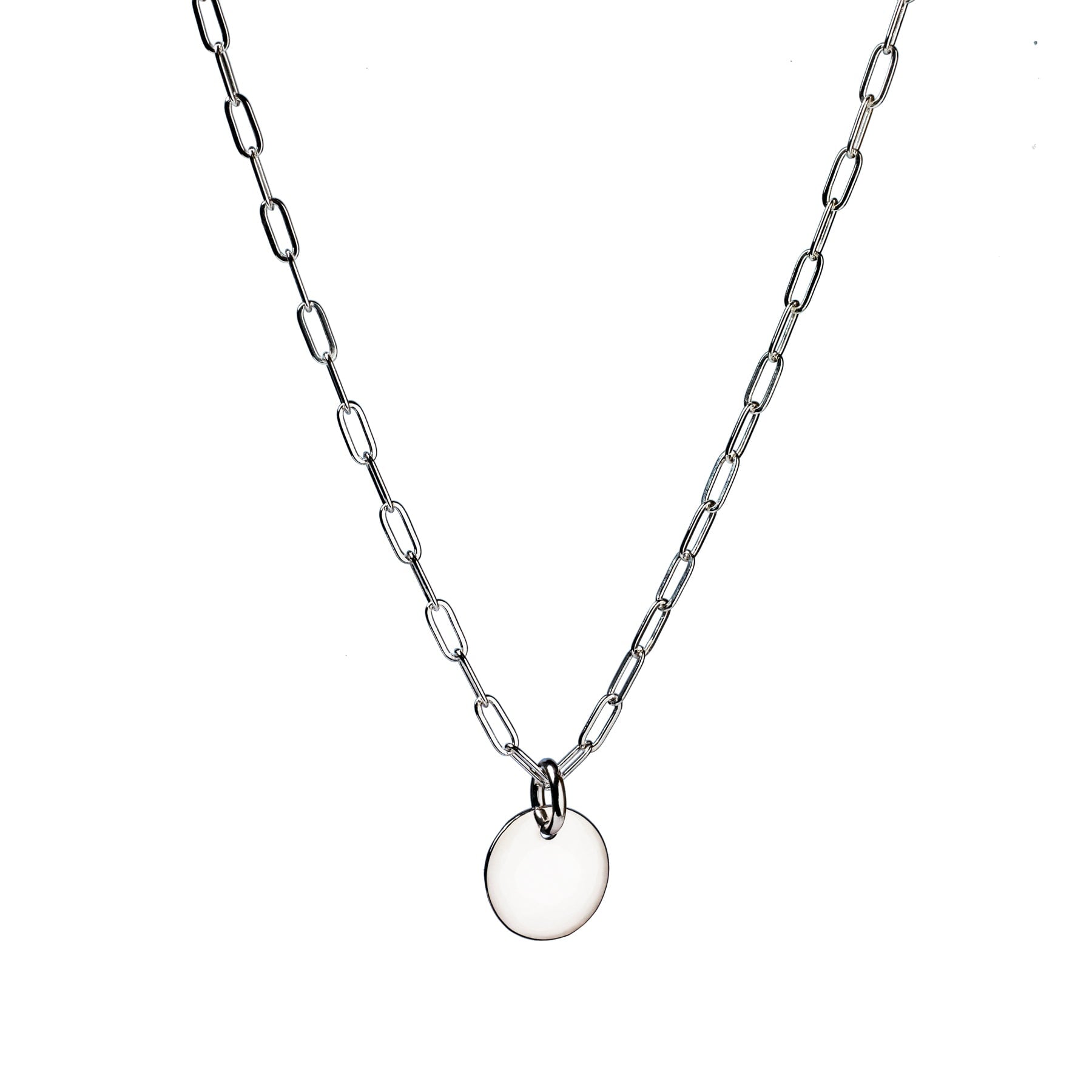 Kathryn Engravable Paperclip Necklace