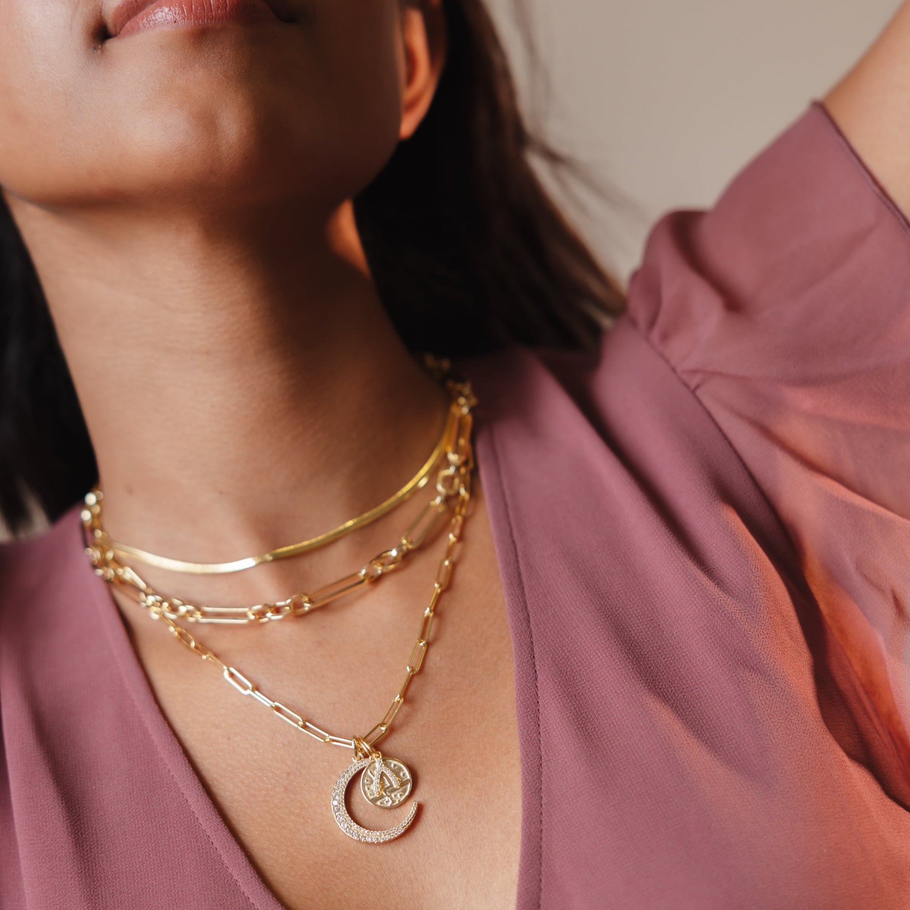 Sparkly Moon Charm