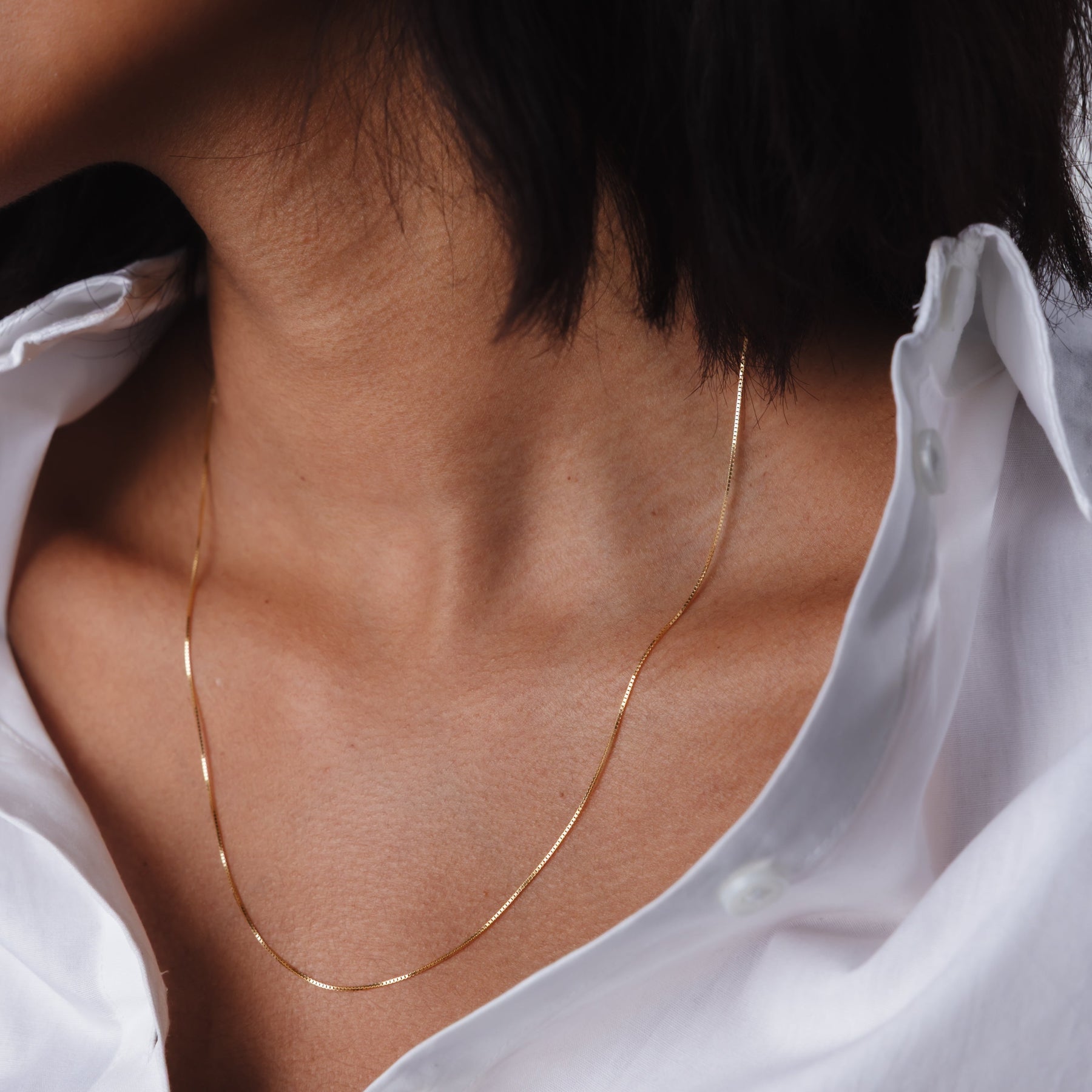 14K Gold Box Chain