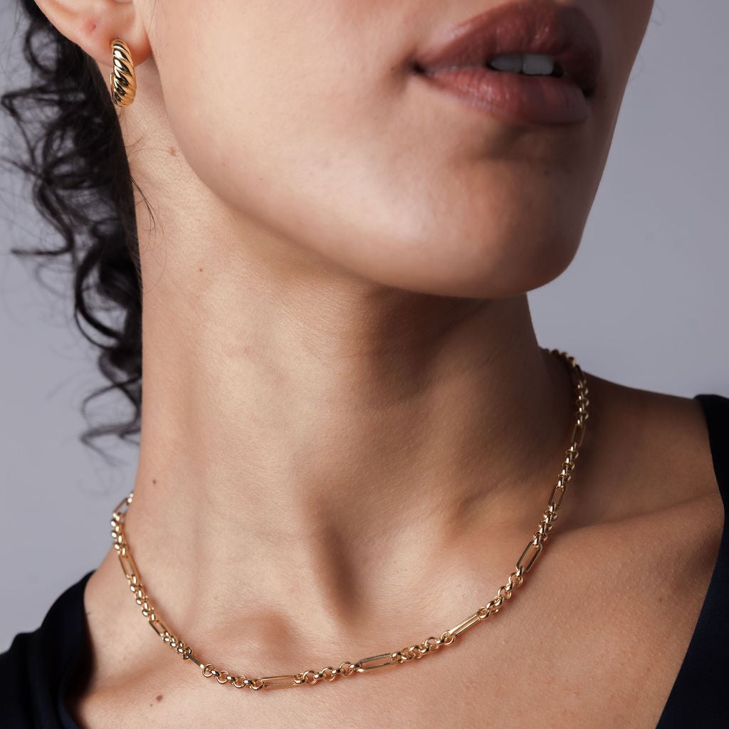 10K Trombone Mixed Link Chain