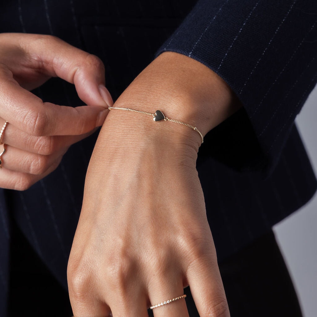 Sideway Mini Heart Bracelet