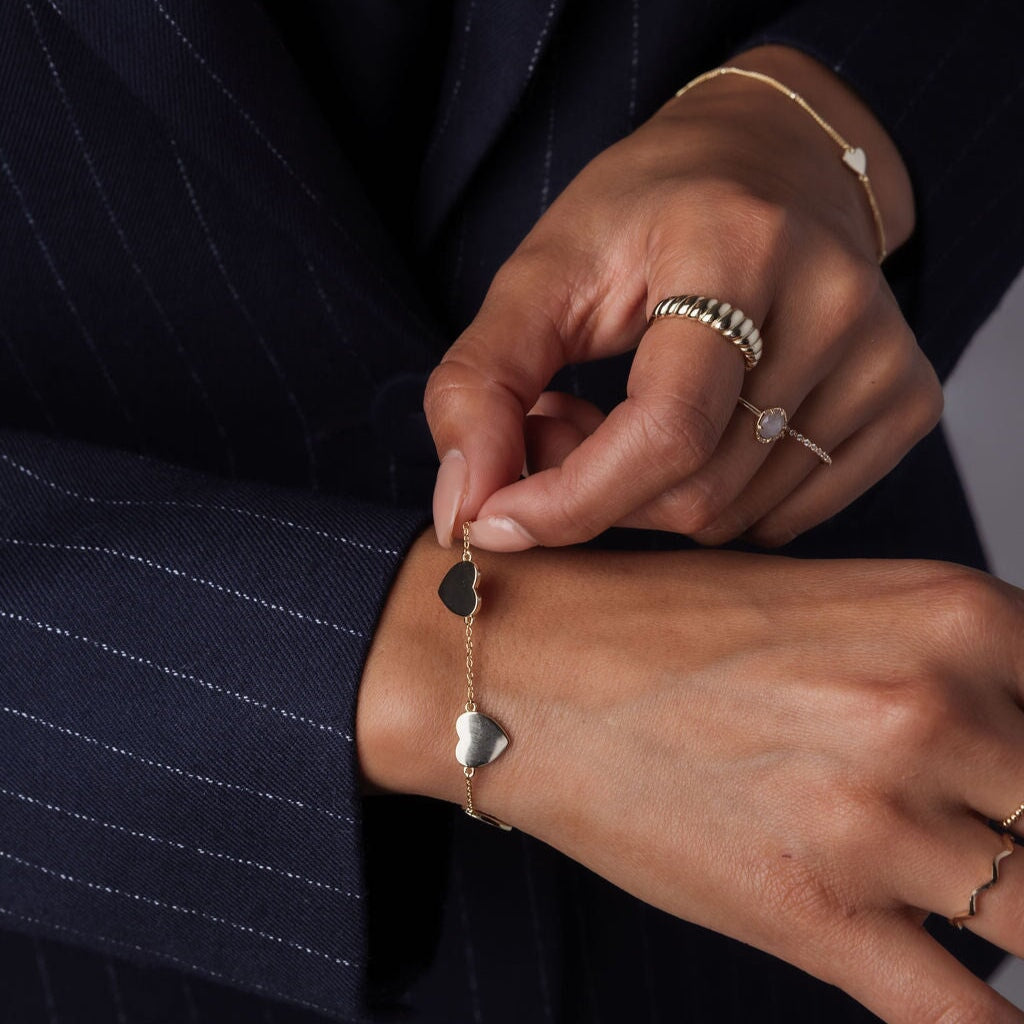 Ava Triple Heart Bracelet