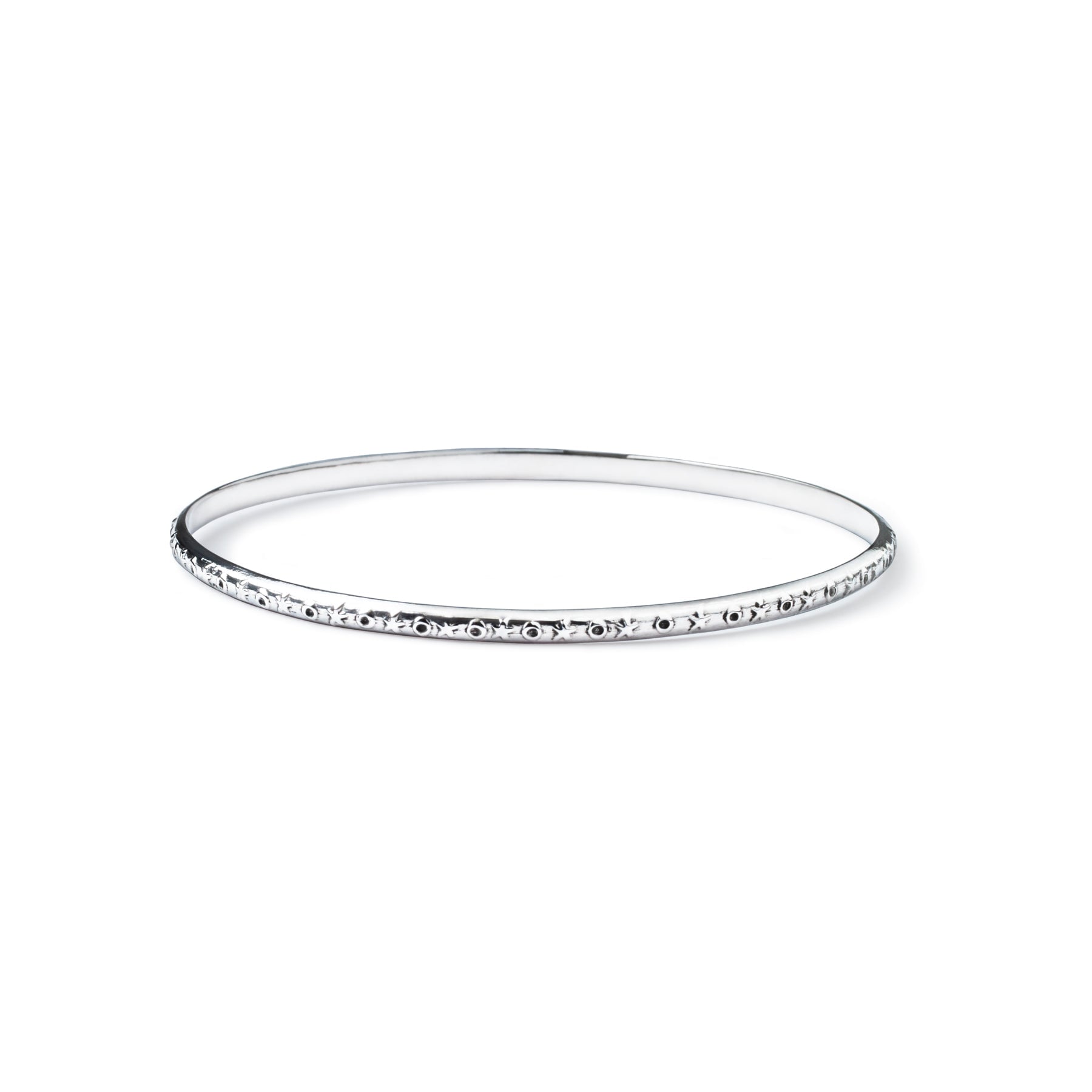 Star Embossed Bangle