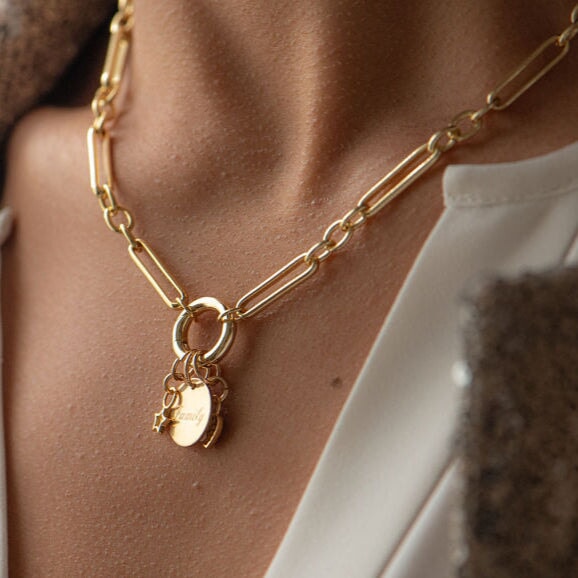 Mixed Link Chain with Charm Enhancer