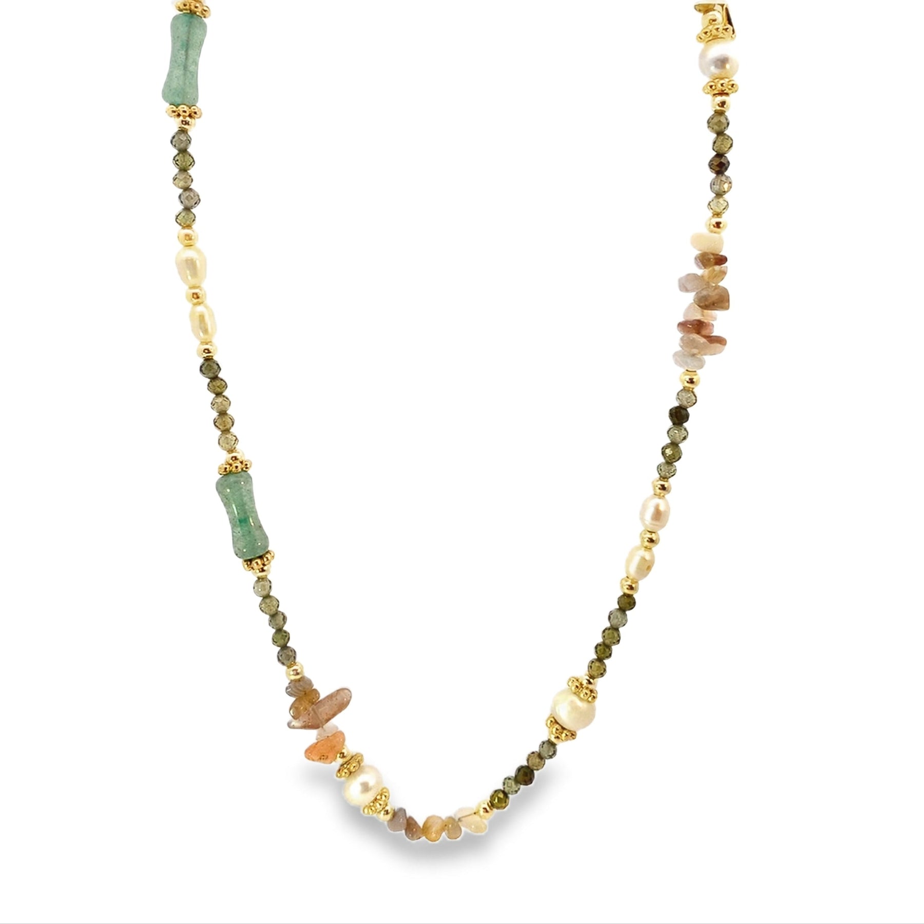 Jade Green Bead Necklace