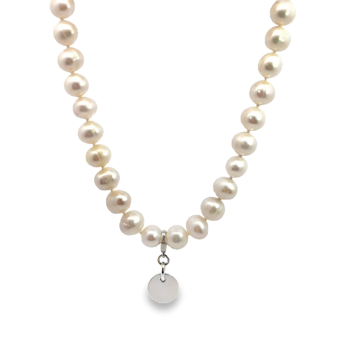 Classic Pearl Necklace Personalized