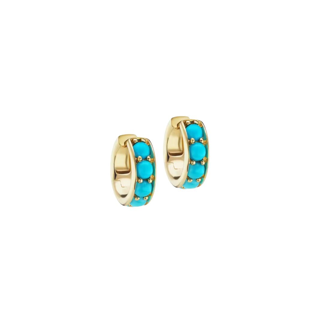 Mini Turquoise Huggies