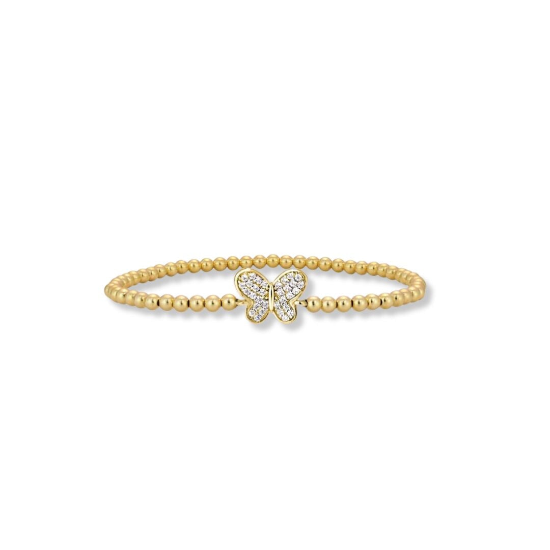 Butterfly Bead Bracelet