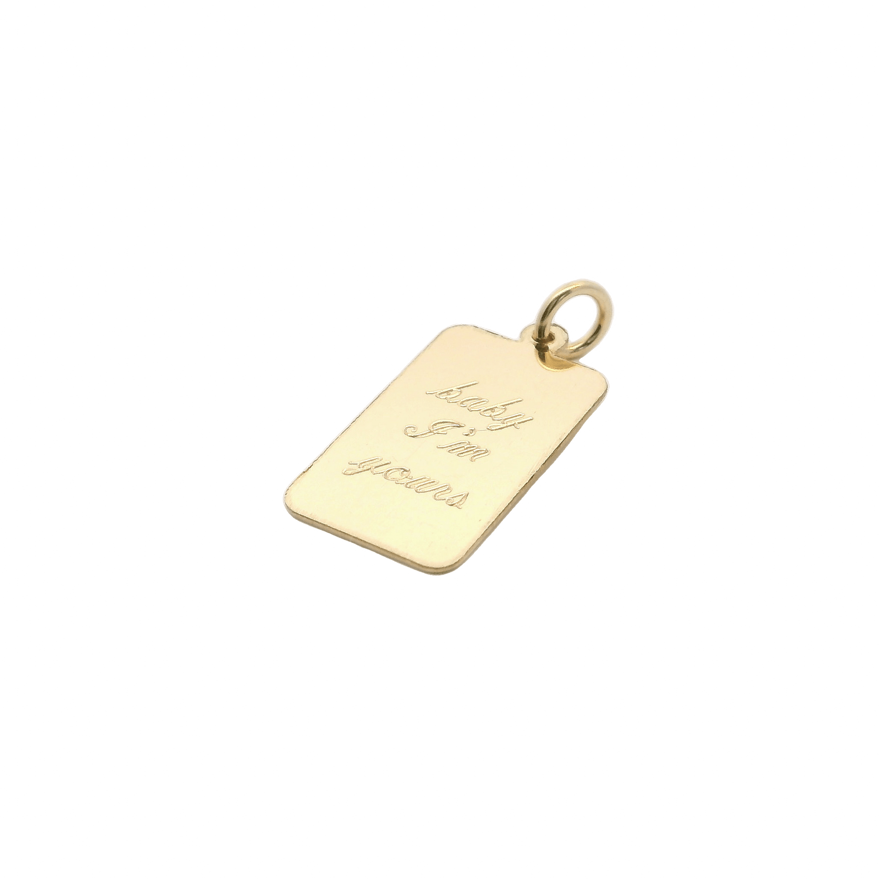 Engravable Dog Tag Charm