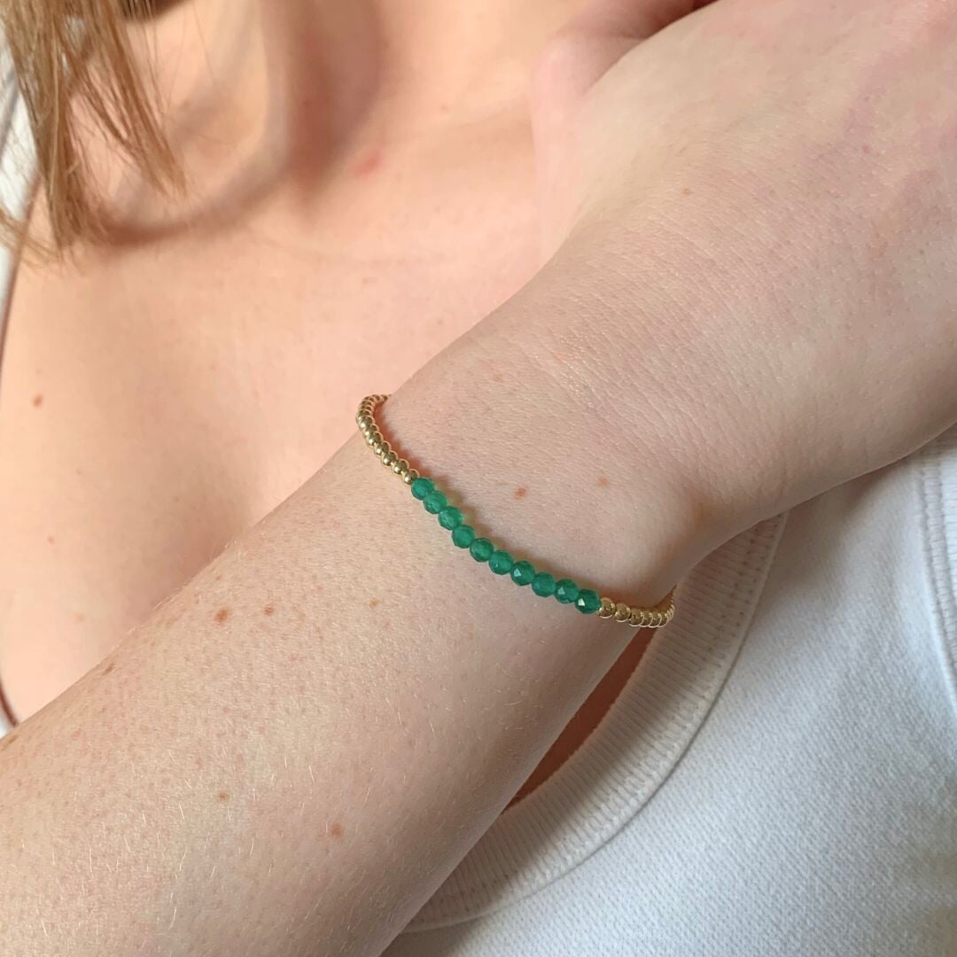 Emerald Section Bracelet