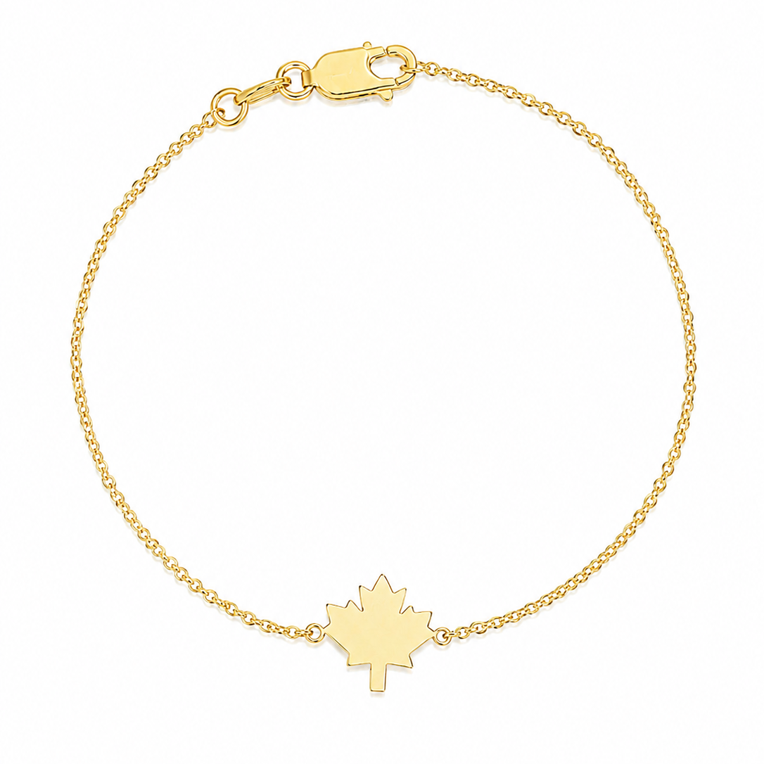Custom Maple Leaf Bracelet