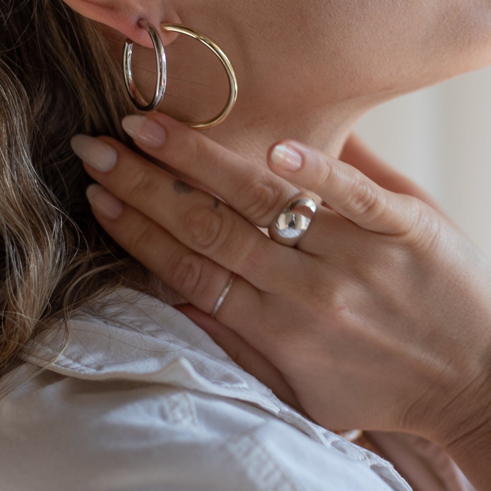 Freya Hammered Ring